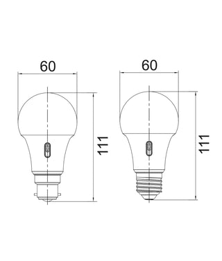 CLA LED GLS Tri-CCT Globes Frosted Diffuser 10W