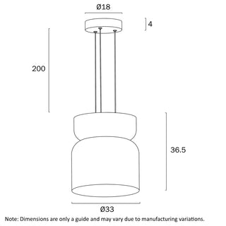 Telbix Skapa Pendant AC