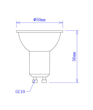 CLA GU10 LED Coloured Globes 5W