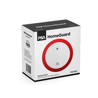 PSA HG3000 240V Photoelectric Smoke Alarm With 9V Battery Back Up
