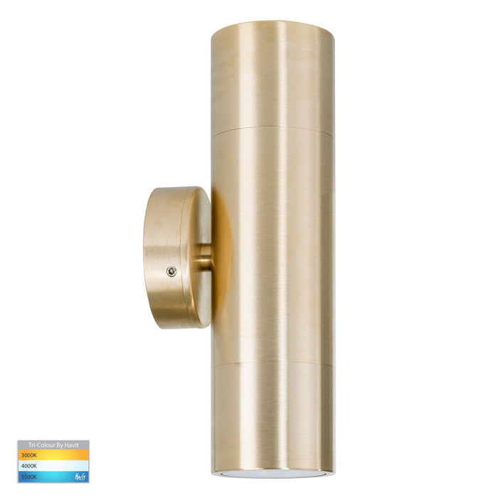 Havit HV1055T HV1057T Tivah Solid Brass TRI Colour Up & Down Wall Pillar Lights