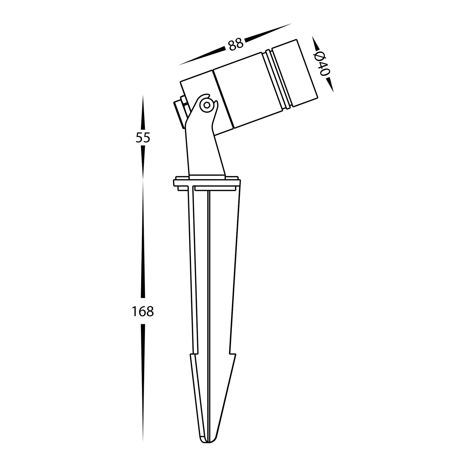 Havit HV1442T Lille Black TRI Colour LED Garden Spot Light Best Buy