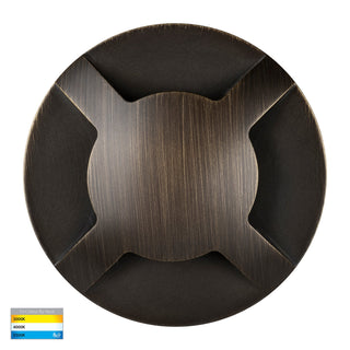 Havit HV19092T-AB Viale Antique Brass TRI Colour LED Four Way Driveway Light