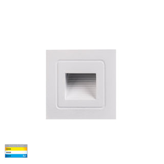 Havit Trin White Small Square Recessed LED Step Light HV3111T-WHT-12V