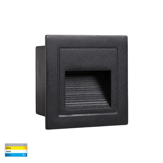 Havit Trin Black Square Recessed LED Step Light HV3112T-BLK-240V |12V