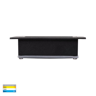 Havit Trin Black Rectangular Recessed LED Step Light HV3113T-BLK-240V | 12V