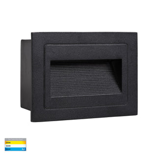 Havit Trin Black Rectangular Recessed LED Step Light HV3113T-BLK-240V | 12V