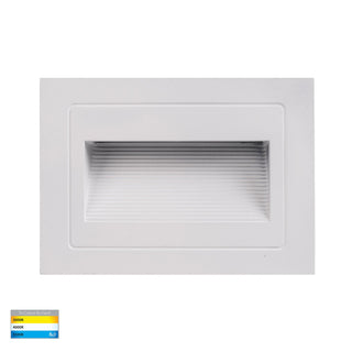 Havit Trin White Rectangular Recessed LED Step Light HV3113T-WHT-240V | 12V