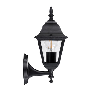 Havit Newark Aluminium Black 4 Panel Coach Wall Light HV3551W-BLK