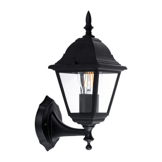 Havit Newark Aluminium Black 4 Panel Coach Wall Light HV3551W-BLK