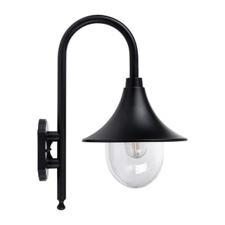 Havit Hove Aluminium Black Coach Wall Light HV3554W-BLK