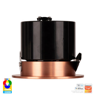 Havit HV5511RGBCW-CP Prime Copper Coloured Fixed RGBCW WIFI LED Downlight