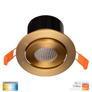 Havit HV5512CCT-BR Prime Brass Coloured Tilt CCT WIFI LED Downlight