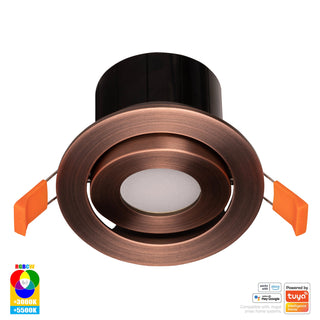 Havit HV5512RGBCW-AB Prime Antique Brass Tilt RGBCW WIFI LED Downlight