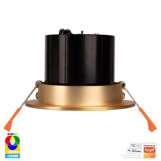 Havit HV5512RGBCW-BR Prime Brass Coloured Tilt RGBCW WIFI LED Downlight