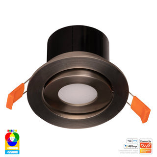 Havit HV5512RGBCW-NK Prime Nickel Coloured Tilt RGBCW WIFI LED Downlight