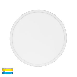 Havit HV5878T-WHT-MSENS Slim White Dimmable 400mm Surface Mounted Slim Oyster Light