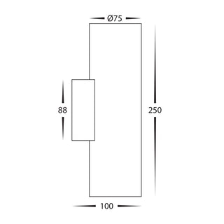 Havit HV8022T Strokka 2x5w Up & Down Plaster Wall Light