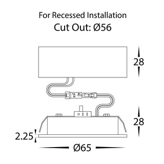Havit HV8201T-WHT Skap Aluminium White Cabinet Light