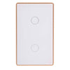 Havit HV9120-2 Wifi 2 Gang White with Gold Trim Wall Switch