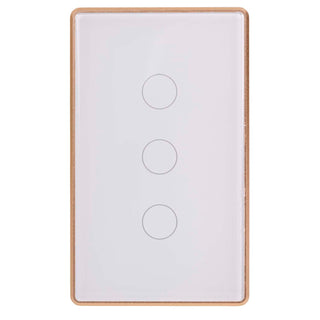 Havit HV9120-3 - Wifi 3 Gang White with Gold Trim Wall Switch