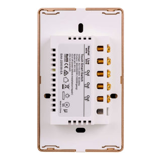 Havit HV9120-3 - Wifi 3 Gang White with Gold Trim Wall Switch