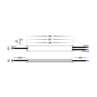 Havit HV9661-60W 60W Triac + 0-1/10v Dimmable LED Driver
