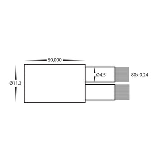 Havit HV9995-4.0 2x 4mm Outdoor Garden Cable 50m Roll