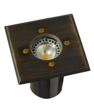 CLA Mr16  Inground Up Lights IP67 Square Solid Brass Faceplate