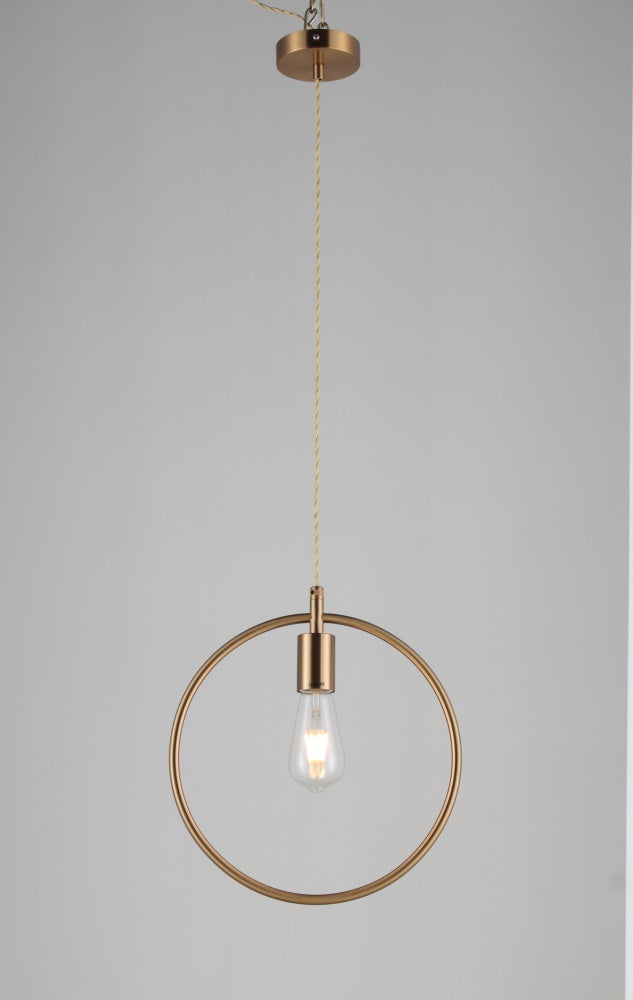 Allite Round Modern Brass Pendant Light