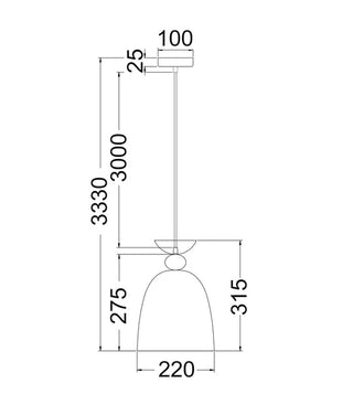 CLA Kansi Interior Bell Shape Pendant Lights