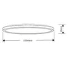 SAL KINGSTON SL2115/TCD Super Low Profile Dimmable LED Oyster