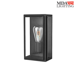 Martec Kent 1 Light E27 Brass Flush Wall Exterior