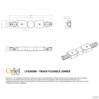 Oriel Lighting Flexible Track Joiner