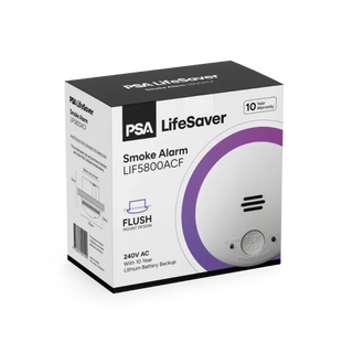 PSA LIF5800ACF 240V Flush Smoke Alarm