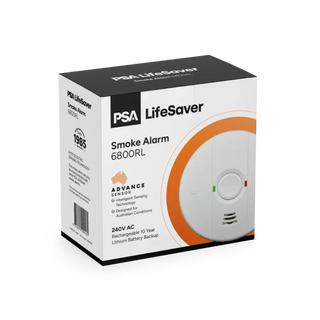 PSA LIF6800RL Mains Powered 240V AC with Rechargeable Lithium Battery  Advanced Sensor