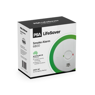 PSA LIF6800 Mains Powered 240V AC with 9V DC Battery Backup Advanced Sensor