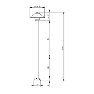 SAL Lily SE7366G4/BK 2.5W IP65 LED Antique Brass Residential Landscape Luminaire (Copy)