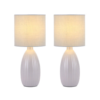 Lexi Nora Ceramic Table Lamp Set of 2