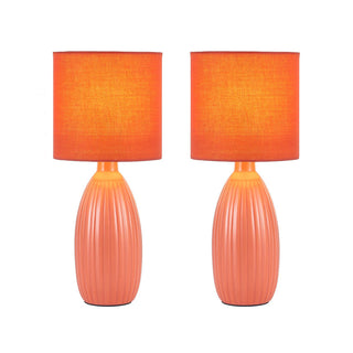 Lexi Nora Ceramic Table Lamp Set of 2