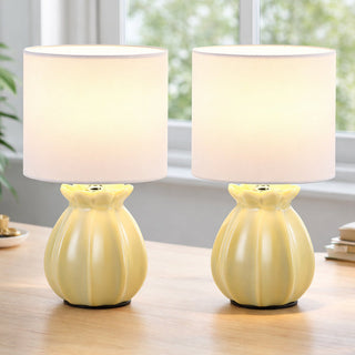 Lexi Blossom Ceramic Table Lamp | Set of 2