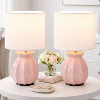 Lexi Blossom Ceramic Table Lamp | Set of 2