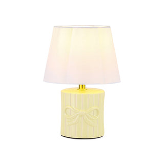 Lexi Miri Ribbon Bow Ceramic Table Lamp
