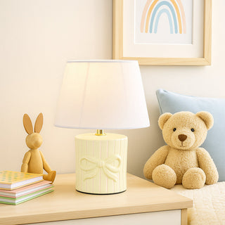 Lexi Miri Ribbon Bow Ceramic Table Lamp