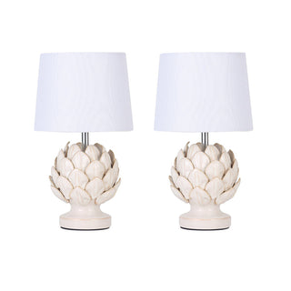 Lexi Tasha Artichoke Ceramic Table Lamp | Set of 2