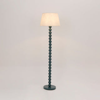 Lexi Pearl Orb Floor Lamp Cyan