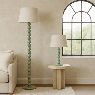 Lexi Pearl Orb Floor Lamp Sage