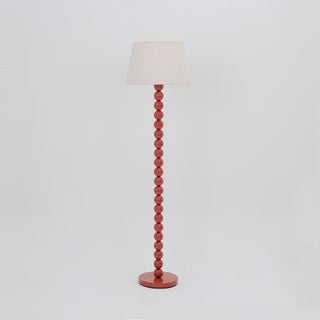 Lexi Pearl Orb Floor Lamp Rust