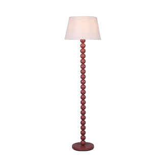 Lexi Pearl Orb Floor Lamp Rust