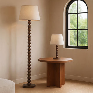 Lexi Pearl Orb Floor Lamp Toffee